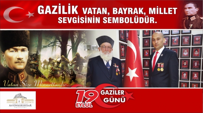 19 Eylül Gaziler Günü Afişleri Bilbortlara Asıldı                  