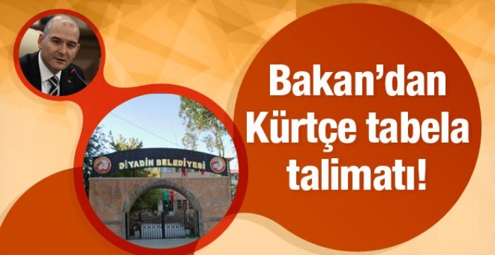 BAŞKAN KUMARTAŞLIDAN KÜRTÇE TABELA TAKILMASINA TEPKİ..                  