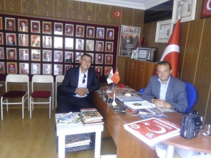 DİNAR ANADOLU İMAM HATİP LİSESİ MÜDÜRÜNDEN DİNAR TEMSİLCİMİZE ZİYARET                   