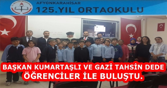 KUMARTAŞLI VE GAZİ TAHSİN KOÇ 125 NCİ YIL ORTAOKULU ÖĞRENCİLERİ İLE BULUŞTU