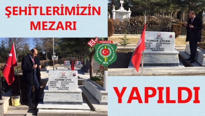 SON ŞEHİTLERİMİZİN MEZARLARININ YAPIMINA BAŞLANDI..                  