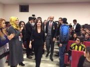 NAZLI ÇELİK KOCATEPE ÜNİVERSİTESİNDE ŞEHİT AİLELERİ GAZİLER VE ÖĞRENCİLER İLE BULUŞTU