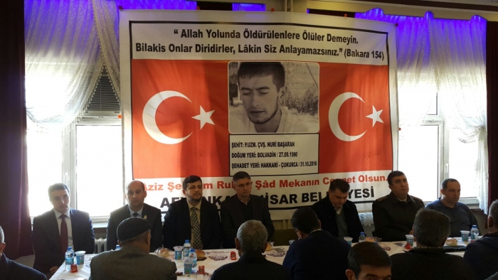 ŞEHİDİMİZ NURİ BAŞARAN BİR KEZ DAHA RAHMETLE ANILDI                  