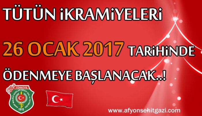 SGK, TÜTÜN İKRAMİYELERİNİ (EK ÖDEMELERİ) 26 OCAK’TA ÖDEMEYE BAŞLAYACAK                  