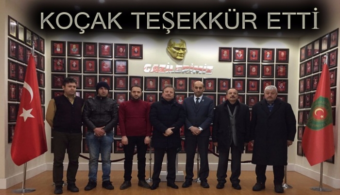 Koçak’tan teşekkür ziyareti                  