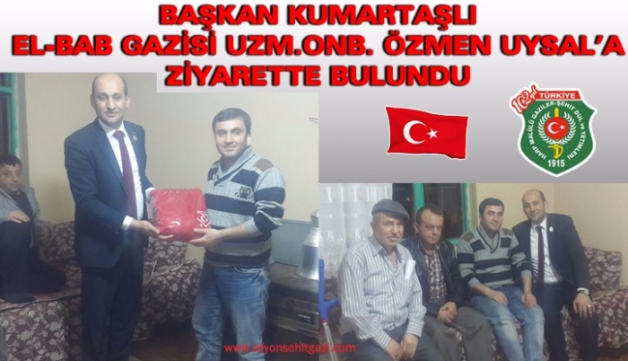 BAŞKAN KUMARTAŞLI DİNARLI EL-BAB GAZİMİZİ ZİYARET ETTİ                  