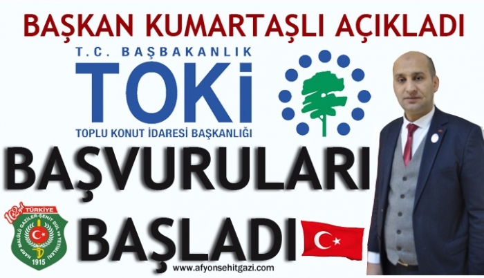 AFYONKARAHİSAR TOKİ KONUT BAŞVURULARI BAŞLADI.                  