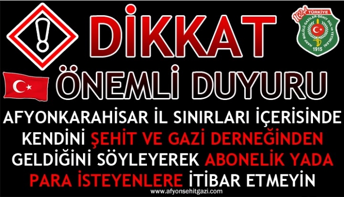 DOLANDIRICILARA DİKKAT                  