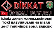 AFYON TOKİLERE MÜRACAT EDECEK ŞEHİT AİLELERİ VE GAZİLERİMİZİN DİKKATİNE