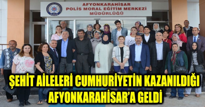 ŞEHİT AİLELERİ CUMHURİYETİN KAZANILDIĞI TOPRAKLARA  GELDİ.                  
