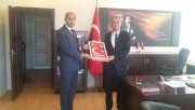 BAŞKAN KUMARTAŞLI'DAN BOLVADİN KAYMAKAMI KENAN ESKİN’E HAYIRLI OLSUN ZİYARETİ.