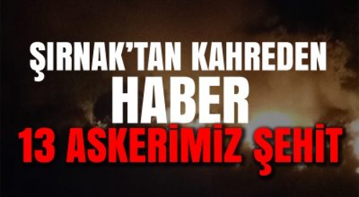 ŞIRNAK'TA ASKERİ HELİKOPTER DÜŞTÜ: 13 ASKER ŞEHİT OLDU                  
