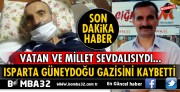 ISPARTALI GAZİ ADEM TETİK KARDEŞİMİZ VEFAT ETTİ.