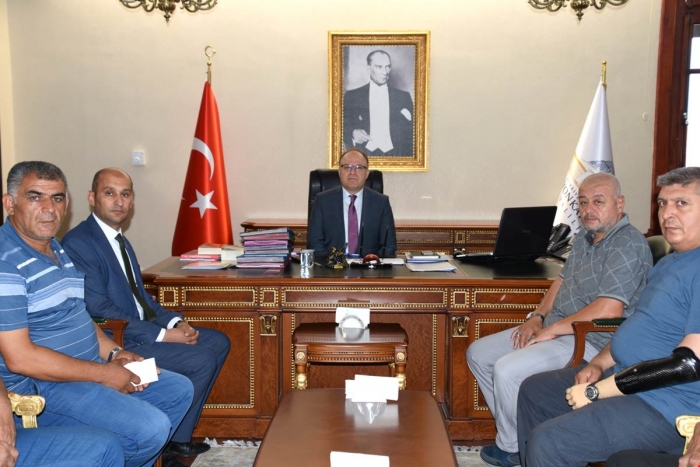BAŞKAN KUMARTAŞLI VE YÖNETİM KURULU VALİ TUTLMAZA HAYIRLI OLSUN ZİYARETİNDE BULUNDU                  