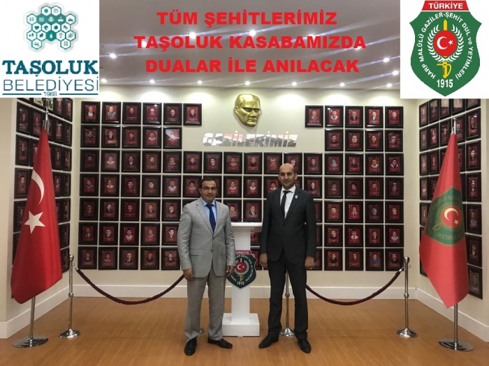 TAŞOLUK KASABASINDA TÜM ŞEHİTLERİMİZ DUALAR İLE ANILACAK                  