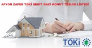 TOKİ TESLİM LİSTESİ