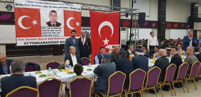 ŞUHUTLU ŞEHİDİMİZ İBRAHİM IMIŞ RAHMET VE DUA İLE  ANILDI                  