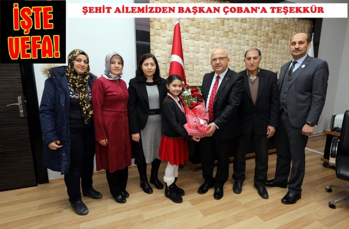 ŞEHİT ÜSTEĞMEN SAMİ ÇİFCİ'NİN AİLESİNDEN TEŞEKKÜR ZİYARETİ                  