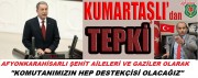 BAŞKAN KUMARTAŞLI’DAN BAKAN HULUSİ AKAR'A DESTEK