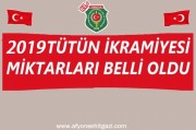  2019 YILI TÜTÜN İKRAMİYESİ MİKTARLARI KESİN OLMAMAKLA BİRLİKTE TAHMİNİ OLARAK HESAPLANMIŞTIR.