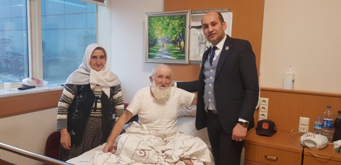 GAZİ TAHSİN DEDEMİZ HASTANEDE TEDAVİ ALTINA ALINDI....                  