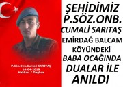 EMİRDAĞLI ŞEHİDİMİZ CUMALİ SARITAŞ BABA EVİNDE DUALAR İLE ANILDI..