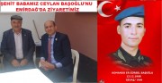 BAŞKAN KUMARTAŞLI’DAN ŞEHİT P.ER GÜRSEL BAŞOĞLU’NUN AİLESİNE ZİYARET