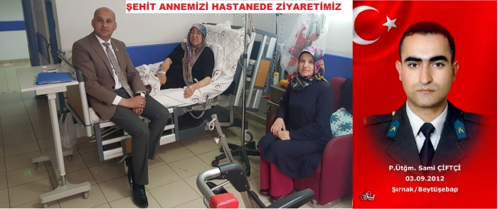 BAŞKAN KUMARTAŞLI AİLESİYLE BİRLİKTE ŞEHİT P.ÜTĞM. SAMİ ÇİFÇİ’NİN AİLESİNİ ZİYARET ETTİ                  