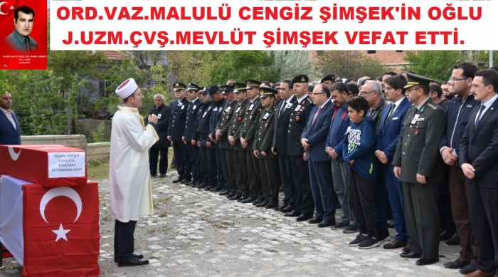 KALP KRİZİ GEÇİREN UZMAN ÇAVUŞ SON YOLCULUĞUNA UĞURLANDI.                  