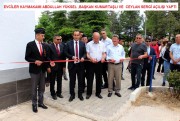 EVCİLER KAYMAKAMI ABDULLAH YÜKSEL ,BAŞKAN KUMARTAŞLI VE  CEYLAN SERGİ AÇILIŞI YAPTI