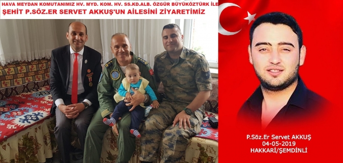 AFYONKARAHİSAR HV. MYD. KOM. HV. SS. KD.ALB. ÖZGÜR BÜYÜKÖZTÜRK İLE ŞEHİT AİLEMİZİ  ZİYARETİMİZ                  