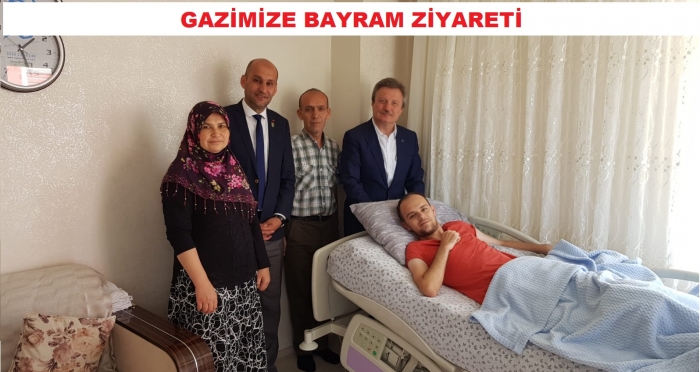 MALÜL GAZİ HASAN ÇELİK’E BAYRAM ZİYARETİ                  