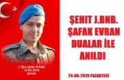 DİNARLI ŞEHİDİMİZ ŞAFAK EVRAN BABA EVİNDE DUALAR İLE ANILDI..
