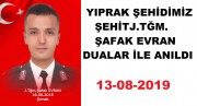 DİNAR YIPRAK ŞEHİDİMİZ J.TĞM.ŞAFAK EVRAN BABA EVİNDE DUALAR İLE ANILDI..