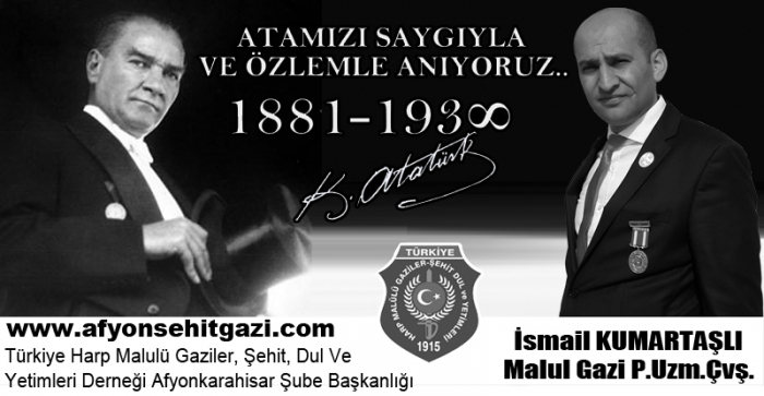 BAŞKAN KUMARTAŞLI'DAN 10 KASIM ATATÜRK’Ü ANMA GÜNÜ MESAJI                    