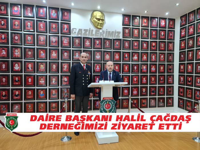 DAİRE BAŞKANI HALİL ÇAĞDAŞ DERNEĞİMİZİ ZİYARET ETTİ                  