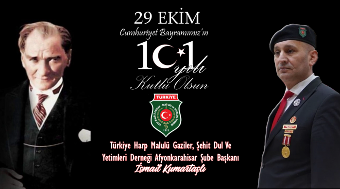 29 EKİM CUMHURİYET BAYRAMIMIZIN 101 İNCİ YILI KUTLU OLSUN