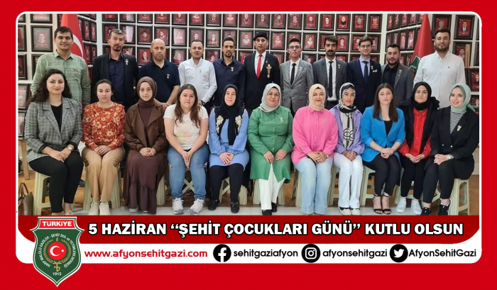 5 HAZİRAN '' ŞEHİT ÇOCUKLARI GÜNÜ'' KUTLU OLSUN  