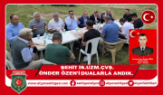 ŞEHİT İS.UZM.ÇVŞ. ÖNDER ÖZEN'İ DUALARAL ANDIK.