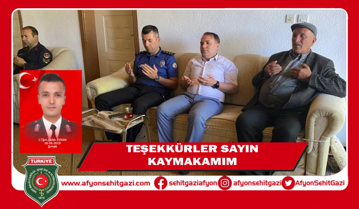 TEŞEKKÜRLER KAYMAKAMIM                  